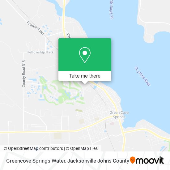 Greencove Springs Water map
