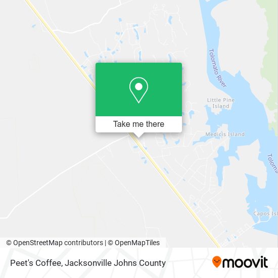 Peet's Coffee map