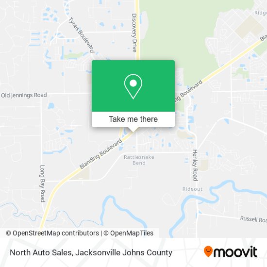 North Auto Sales map