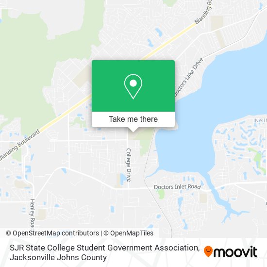 SJR State College Student Government Association map