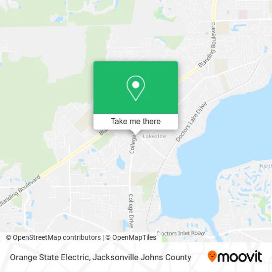 Orange State Electric map