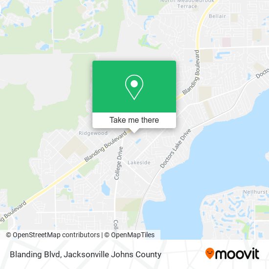 Blanding Blvd map