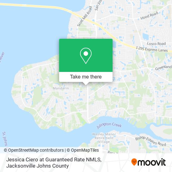 Jessica Ciero at Guaranteed Rate NMLS map