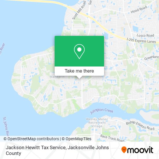 Jackson Hewitt Tax Service map