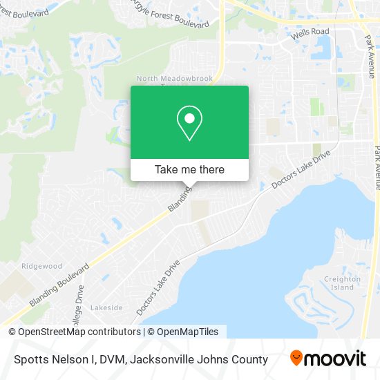 Spotts Nelson I, DVM map