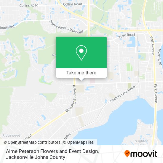Aime Peterson Flowers and Event Design map