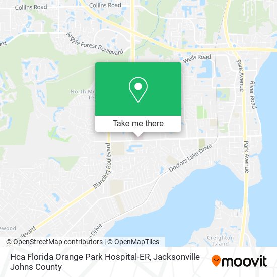 Hca Florida Orange Park Hospital-ER map