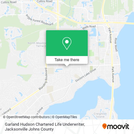 Mapa de Garland Hudson Chartered Life Underwriter