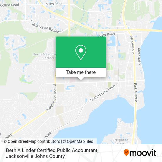 Beth A Linder Certified Public Accountant map