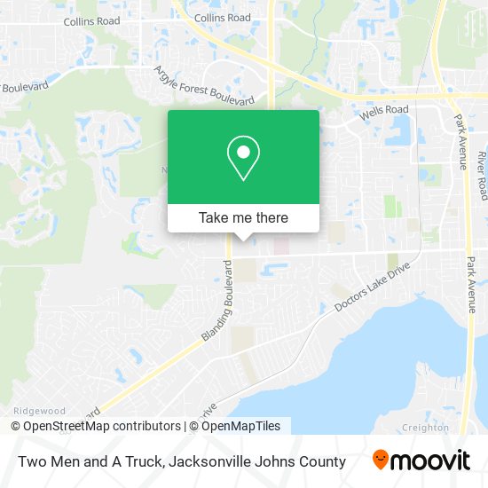 Two Men and A Truck map