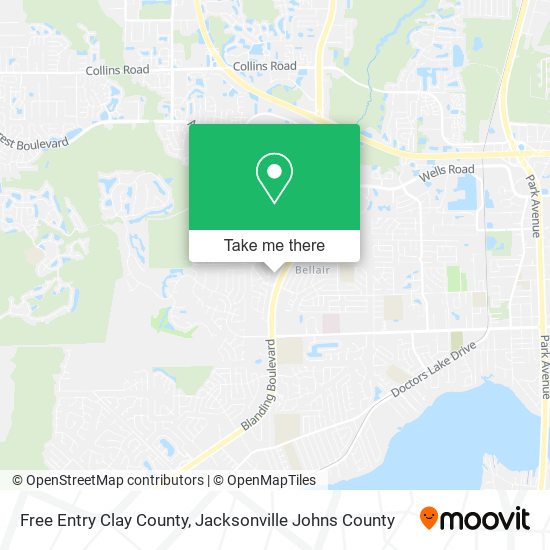 Mapa de Free Entry Clay County