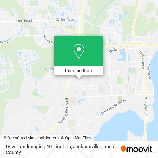 Dave Landscaping N Irrigation map