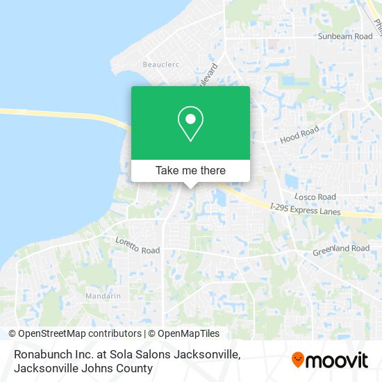 Ronabunch Inc. at Sola Salons Jacksonville map