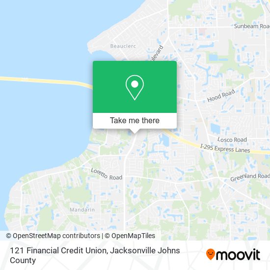 121 Financial Credit Union map