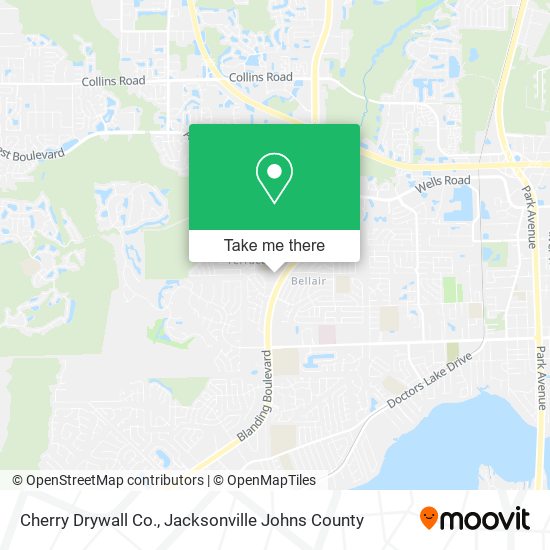 Mapa de Cherry Drywall Co.