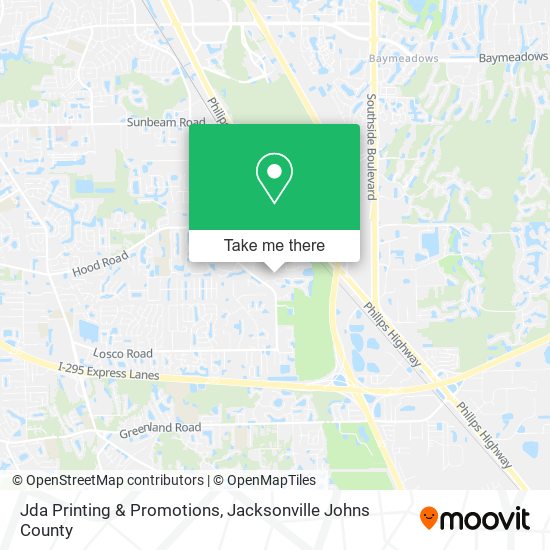 Mapa de Jda Printing & Promotions
