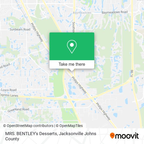 Mapa de MRS. BENTLEY's Desserts