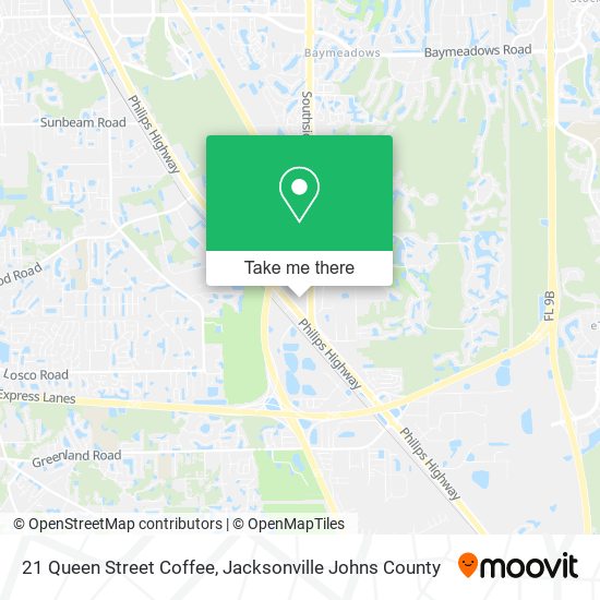 21 Queen Street Coffee map