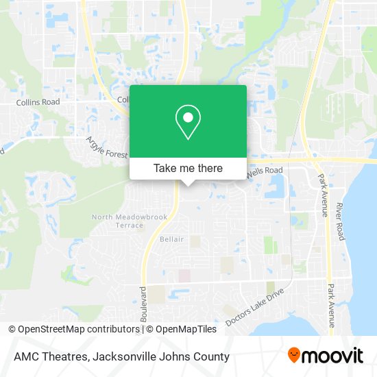 Mapa de AMC Theatres