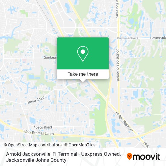 Arnold Jacksonville, Fl Terminal - Usxpress Owned map