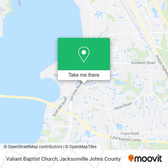 Valiant Baptist Church map