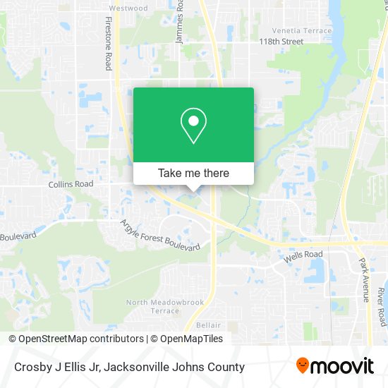 Mapa de Crosby J Ellis Jr