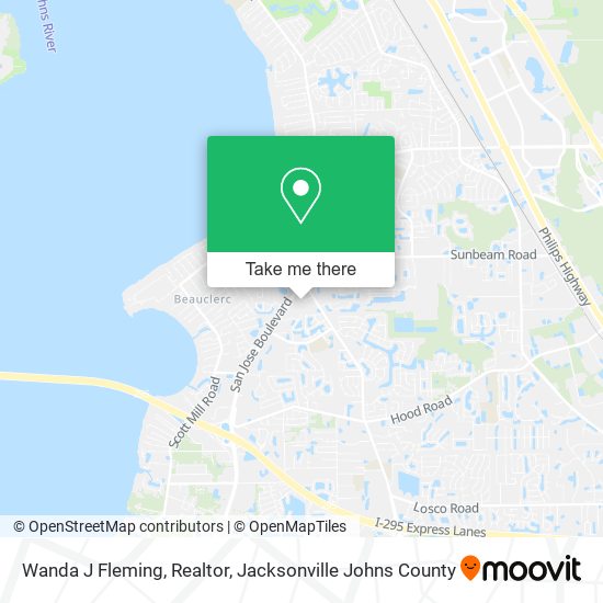 Wanda J Fleming, Realtor map