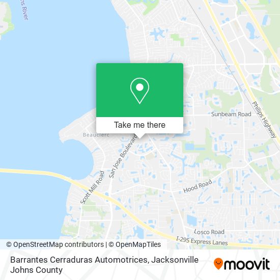 Barrantes Cerraduras Automotrices map