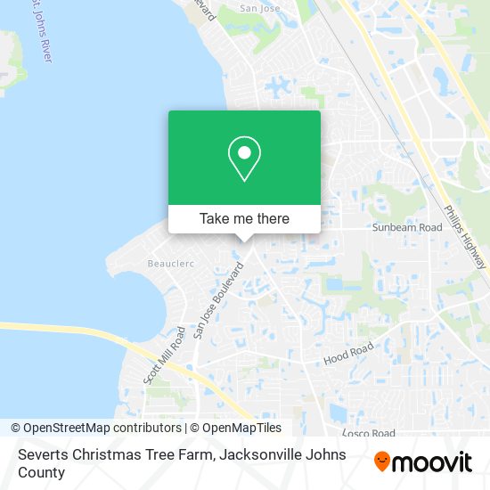 Severts Christmas Tree Farm map