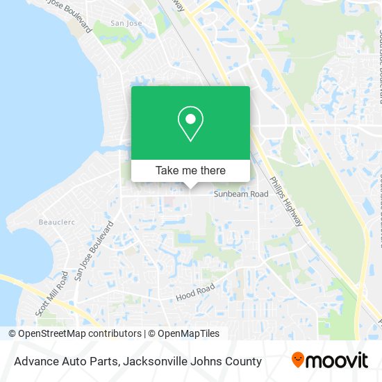 Advance Auto Parts map