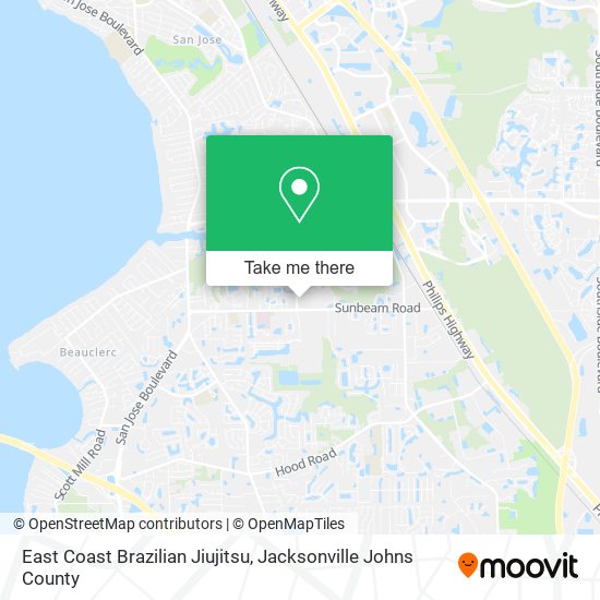 Mapa de East Coast Brazilian Jiujitsu