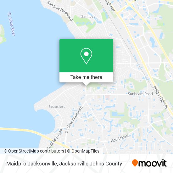 Maidpro Jacksonville map