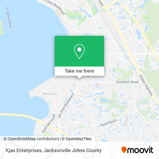 Kjas Enterprises map