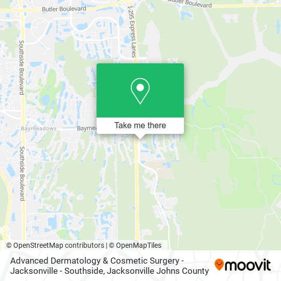 Advanced Dermatology & Cosmetic Surgery - Jacksonville - Southside map