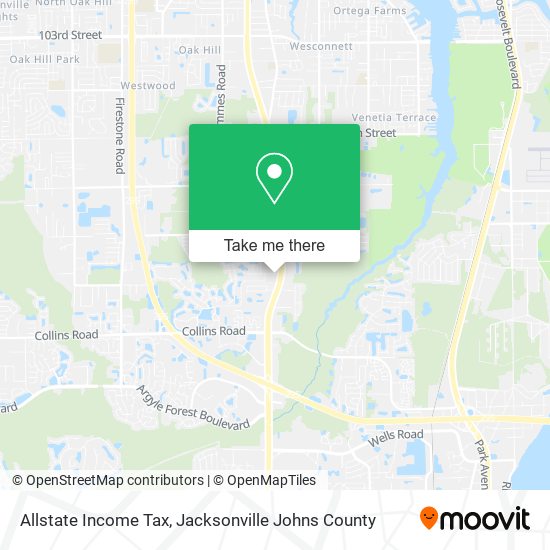 Allstate Income Tax map