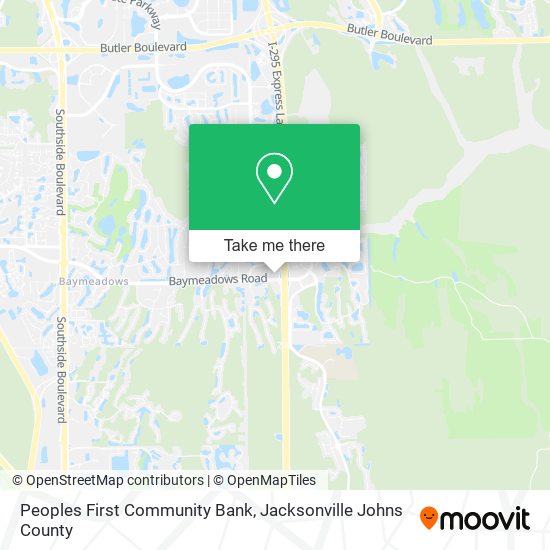 Mapa de Peoples First Community Bank