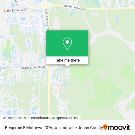 Mapa de Benjamin F Mathews CPA