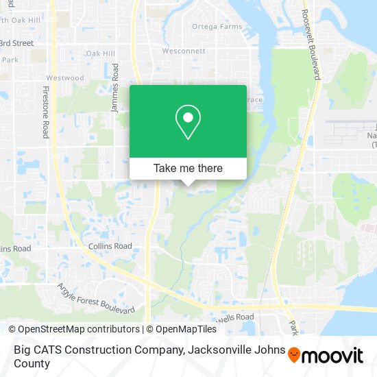 Big CATS Construction Company map