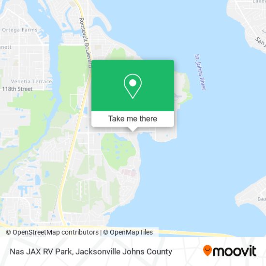 Mapa de Nas JAX RV Park