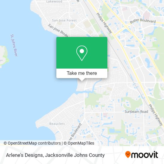 Arlene's Designs map