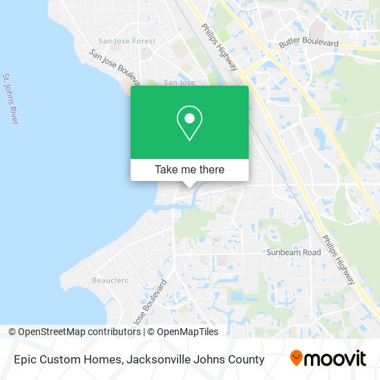 Epic Custom Homes map