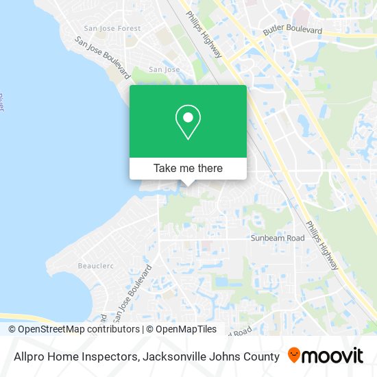 Allpro Home Inspectors map