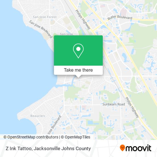 Z Ink Tattoo map