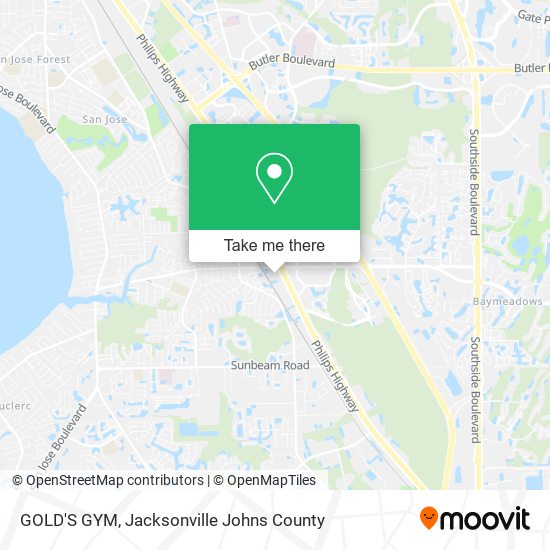 GOLD'S GYM map