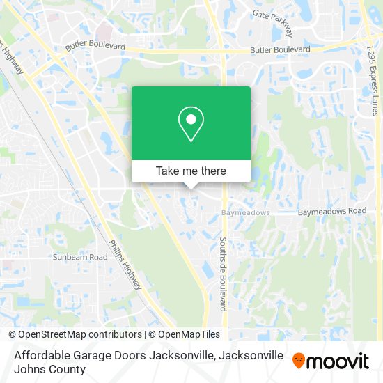 Mapa de Affordable Garage Doors Jacksonville