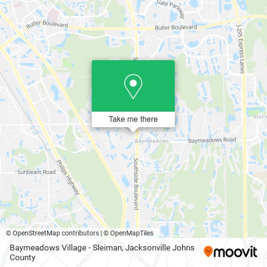 Mapa de Baymeadows Village - Sleiman