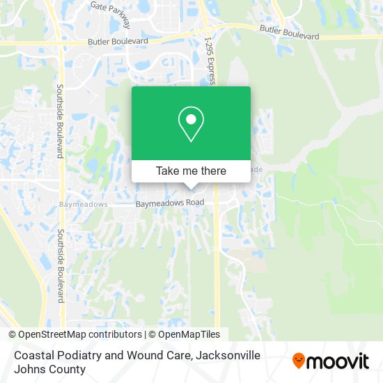 Coastal Podiatry and Wound Care map