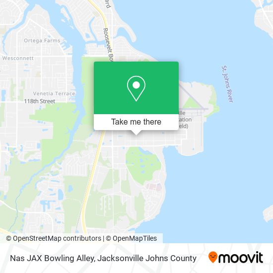 Nas JAX Bowling Alley map