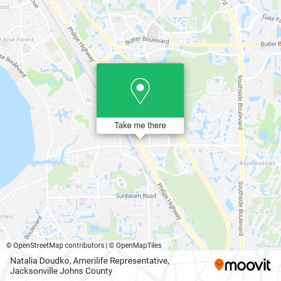 Natalia Doudko, Amerilife Representative map