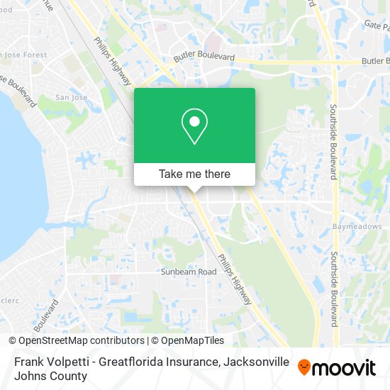 Mapa de Frank Volpetti - Greatflorida Insurance